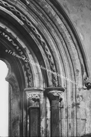 ABBEY CLOISTER ARCH IN BAPTISTRY OF PARISH CHURCH